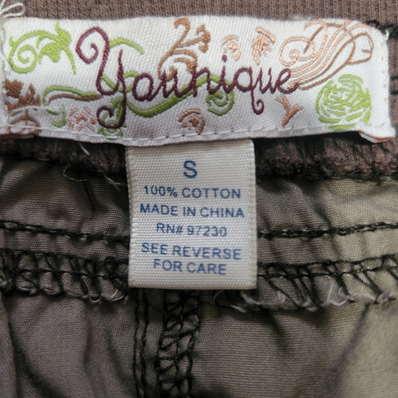 YOUNIQUE Cargo Shorts, Size Small, 100% Cotton, Light Brown - Picture 3 of 4